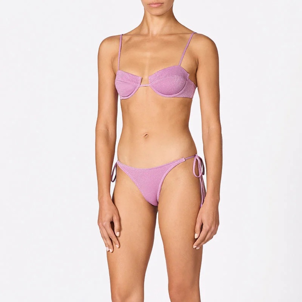 TRIANGL SET MALA - COTTA Purple Sparkle SMALL